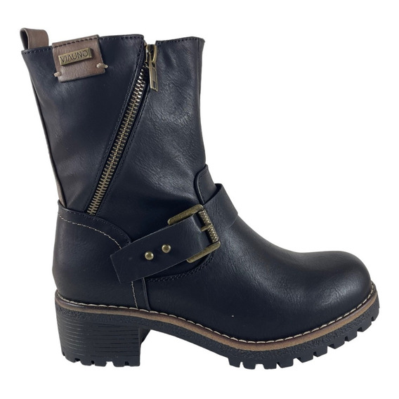 Botin Via Uno Negro Numero 35 Al 40 Liquidacion 12082416