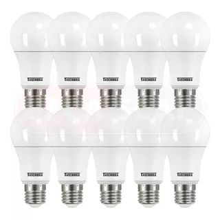 Kit 10 Lâmpadas Led Bulbo Tkl90 15w Branco Frio 6500k Taschibra