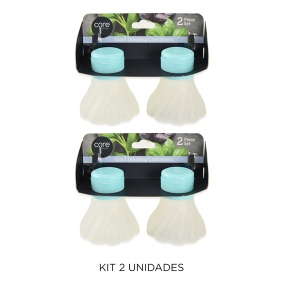 Kit X2 Sets De 2 Condimenteros En Silicona