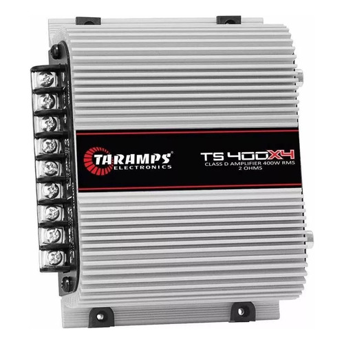 Amplificador para auto/camioneta Taramps TS TS 400x4 clase D con 4 canales y 390W blanco