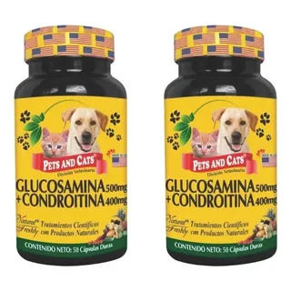 Glucosamina Condroitina Para Mascotas 50 Capsulas X 2