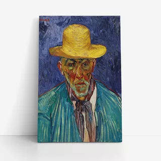 Quadros Canvas Arte Pinturas Artistas Pintores 60x40cm Cor Van Gogh Retrato De Paciência Armação Borda Infinita