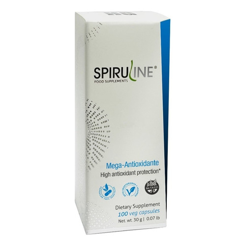 Spirulina Mega Antioxidante Con Q10 100 Caps. Hydrogrow