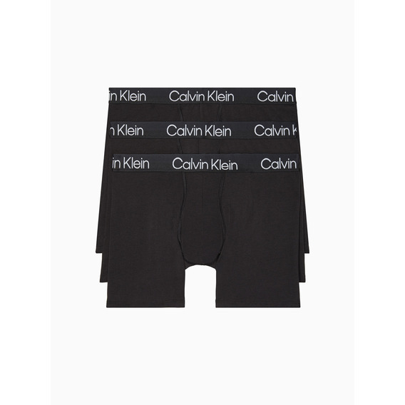 Pack 3 Bóxer Structure Cotton Negro Calvin Klein Hombre