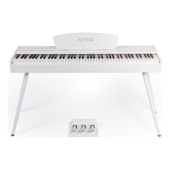 Teclado Aureal S195 Piano Digital 88 Teclas Pesadas Touch Wh Color Blanco