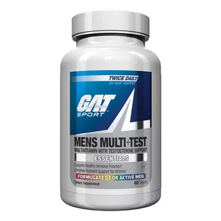 Gat Mens Multi+test Multivitaminico Testoterone 60 Tabletas Sabor Sin Sabor