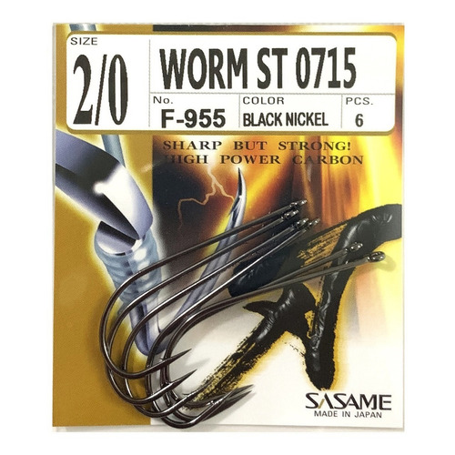 Anzuelos Sasame Worm St 0715 N°2/0 Japon Pejerrey Variada