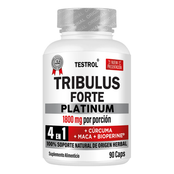Tribulus Forte 1800mg 4 In 1 Testrol 90 Cápsulas