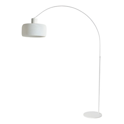 Lampara De Pie Arco Large Blanca Difusa Moderna Apto Led Lp
