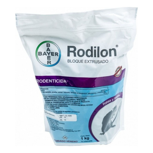 Raticida Bayer Rodilon Bloque X1kg