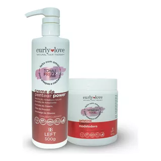 Gelatina + Creme De Pentear Power Cachos Curly Love Left 