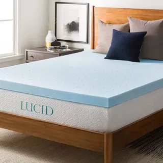 Colchoneta Topper Memory Foam Gel 3 PuLG Lucid King Size Cpo