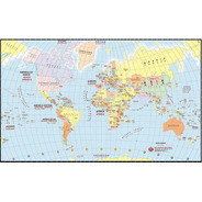 Mapa Mundi Bilíngue Mapas Escolares