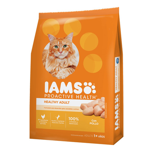 Alimento Iams Proactive Health Healthy Adult para gato adulto sabor pollo en bolsa de 15 kg