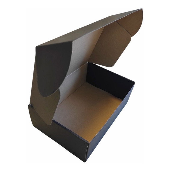 Caja Multiuso Autoarmable Negra, 30x20x10 Cms,  50 Unid.