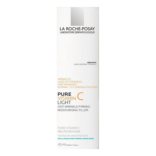 Crema Light La Roche-Posay PURE VITAMIN C día/noche para piel mixta/normal de 40mL/39g