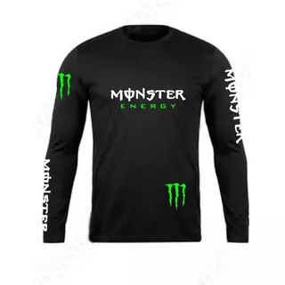 Polera Manga Larga Monster Energy