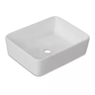 Lavabo De Baño De Sobreponer Esatto Oc-011 Blanco Brillante 