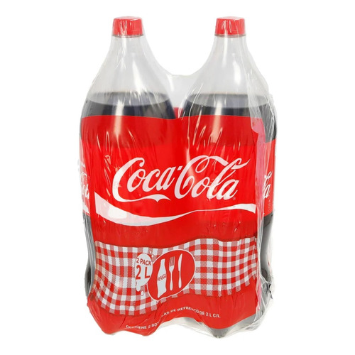 2 Pack Refresco Cola Coca Cola 2 L