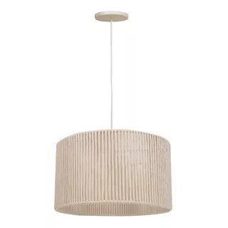 Lampara Colgante Vintage Hilo Natural- 1 Luz Apto Led