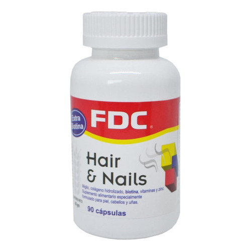 Vitaminas Para Uñas Y Pelo - Hair And Nails X 90 Capsulas Sabor Sin Sabor