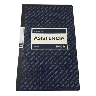 Libro De Asistencia Auca 100hjs Tapa Blanda