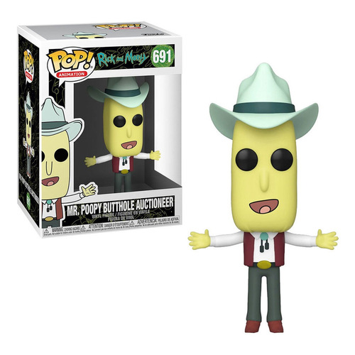 Funko Pop Rick and Morty 691 Mr Poopy Butthole Auctioneer