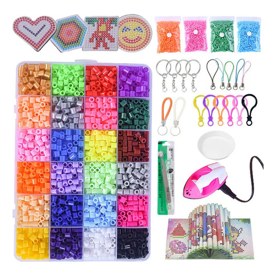 Kit De 60 000 Piezas, Mini Cuentas Hama Perler, 2,6 Mm