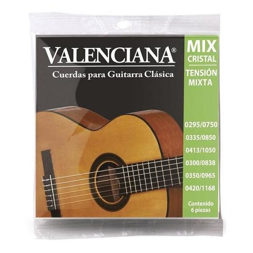 Encordado La Valenciana Guitarra Clásica Nylon Vags-420mxc