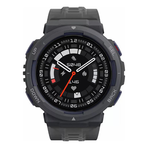 Smartwatch Amazfit Active Edge +130 Modos Gps 1,32 Grey Caja Negro Malla Negro Bisel Gris oscuro