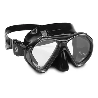 Máscara Mx-02 Fun Dive, Baixo Volume Mergulho Pesca Sub Cor Preto/cinza