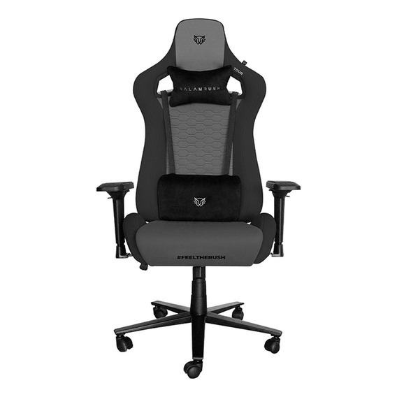 Silla de escritorio Balam Rush Thunder Tour BR-932882 gamer ergonómica  gris con tapizado de tela