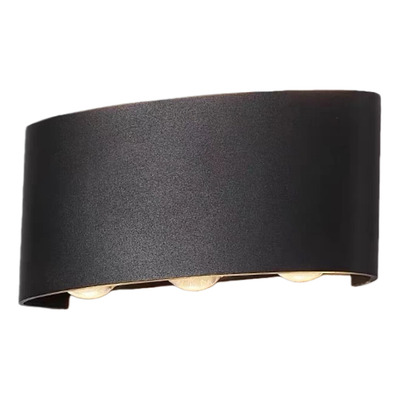Aplique Led Exterior Optical 3 Bidireccional Luz Desing Negro