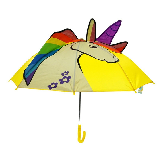 Paraguas Sombrilla Infantil Unicornio Tela Premium