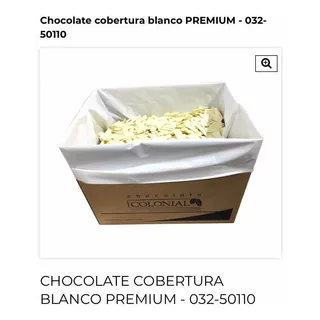 Colonial Chocolate Cobertura Blanca X 10kg - Mataderos