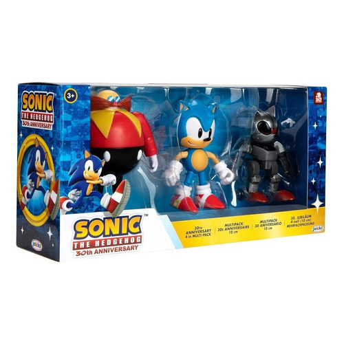 Sonic Hedgehog - Multipack Sonic Dr Eggman Y Mecha Sonic 4 