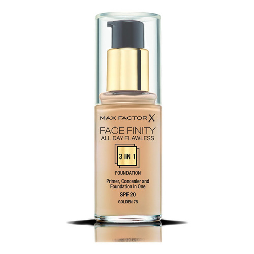 Base de maquillaje líquida Max Factor Facefinity FaceFinity All Day Flawless tono 75 golden - 30mL