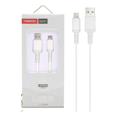 Cable Compatible Lightning 6a Carga Rapida Super Fast Charge Color Blanco