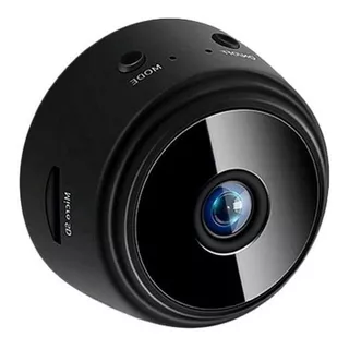 Mini Câmera Espiã Visão Noturna Com Gravador De Voz Wifi A9 Cor Preto