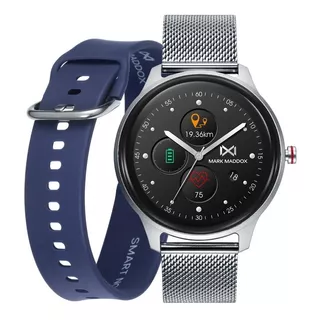 Reloj Unisex Mark Maddox Smart Watch Hs0001-80 /jordy Color De La Caja Plateado