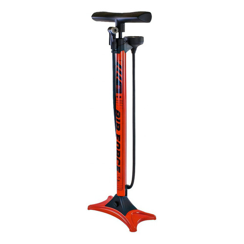 Inflador De Pie Bicicleta Serfas Air Force Tier 3 COLOR ROJO