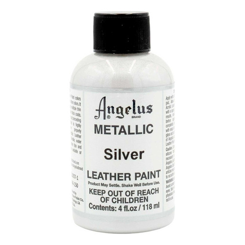 Pintura Acrílica Angelus 4 Oz ( 1 Pieza ) Color Silver