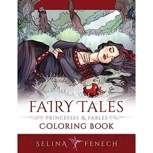 Fairy Tales, Princesses, And Fables Coloring Book..., De Fenech, Sel. Editorial Fairies And Fantasy Pty Ltd En Inglés