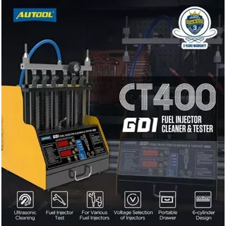 Maquina Limpieza De Inyectores Autool Ct400 Gdi 6 Cilindros