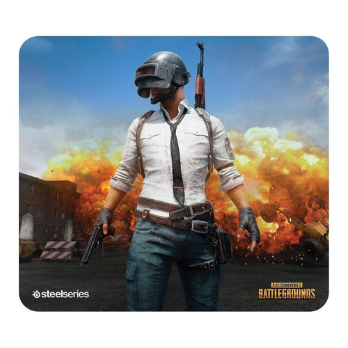 Mouse Pad gamer SteelSeries QCK+ QCK de goma PUBG Edition 400mm x 450mm x 4mm