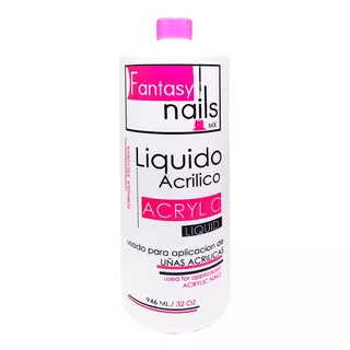 Acrílico Liquido Monomero Uñas Acrílico Fantasy Nails 32 Oz