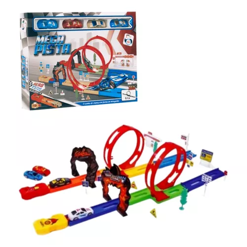 Hot Wheels Track Builder Pista Lançador com Looping Ajustável -  Mattel