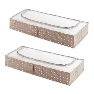 Set X2 Caja De Guardado Bajo Cama Organizador Compactor Home