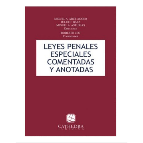 Leyes Penales Especiales Comentadas / Arce Aggeo - Baéz