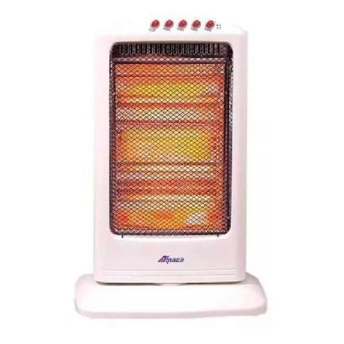 Estufa Halógena Hh114 Alpaca 4 Velas 1600 W Corte Automático Color Blanco